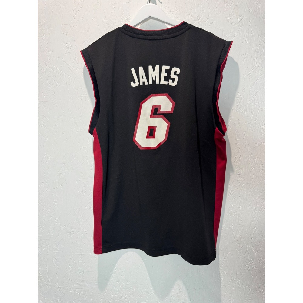 Adidas NBA Miami Heat LeBron James 6 Jersey Mens Large 7818A BIG 3 HEATLES ERA - Picture 6 of 6